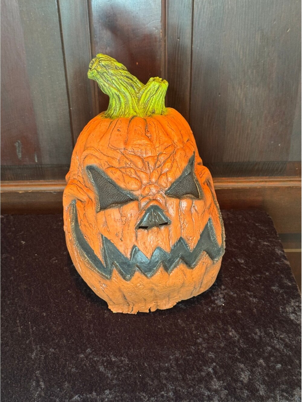 Halloween Pumpkin Jack-O'-Lantern Rubber Mask